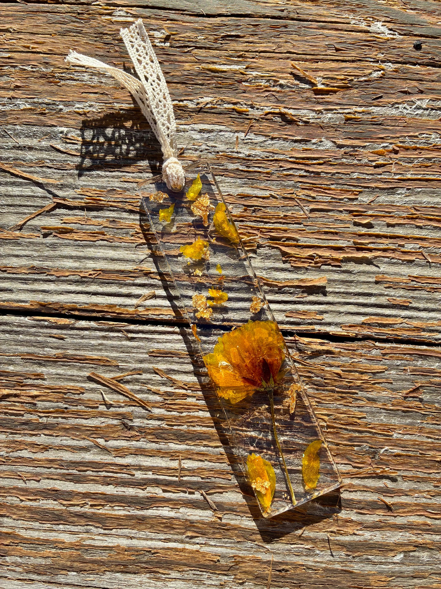 Pressed Floral Bookmark - Sunny Day